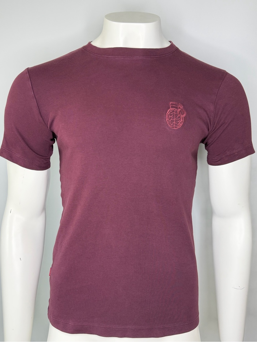 Blow Up Grenade Brain Logo Burgundy T-Shirt Men’s Medium